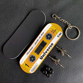 枫木专业手指滑板33mm轴承指尖双翘板入门宽板创意玩具礼物