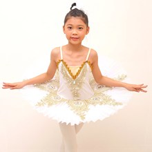 儿童专业芭蕾舞裙女童白天鹅湖白色蓬蓬纱TUTU裙汇演机构表演服