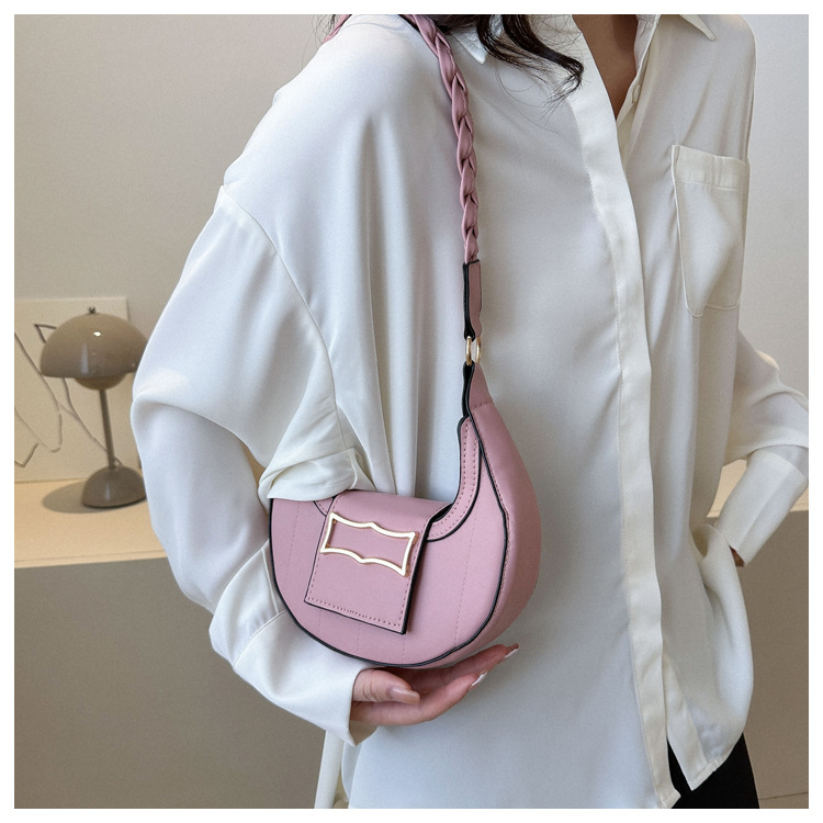 Foreign Trade Wholesale Korean Style High-Grade Woven Handbags Women's Bag 2023 Spring Fashion Underarm Shoulder Bag