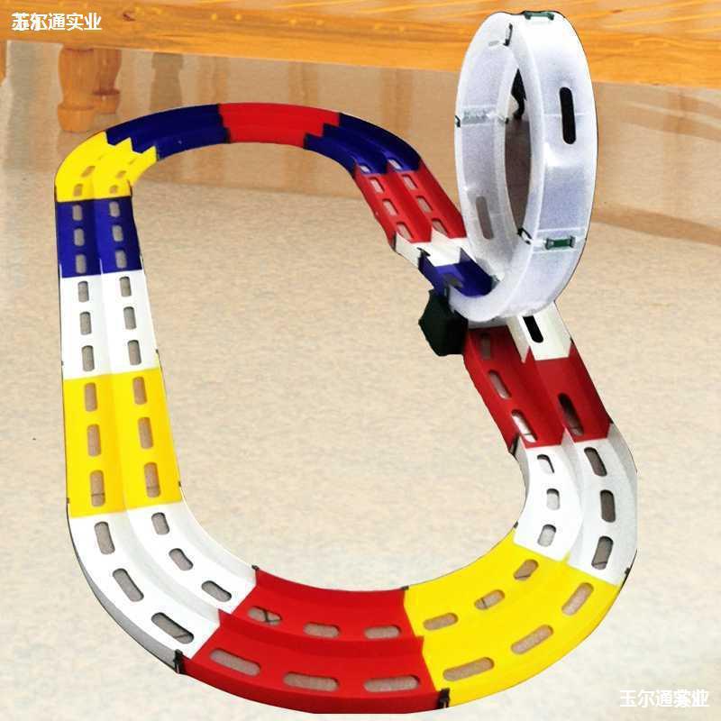 四驱车比赛赛道高速跑道三双轨拼装零速争霸轨道配件家用大型