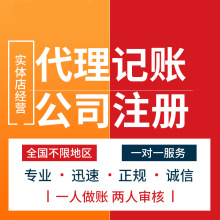 公司企业个体户代理记账报税 报税做账税务代账会计咨询 零申报