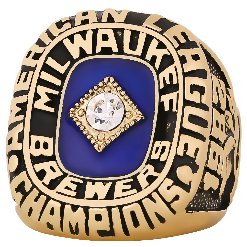 1982 密尔沃基勇士 mlb 冠军戒指 球迷收藏 男士生日礼物