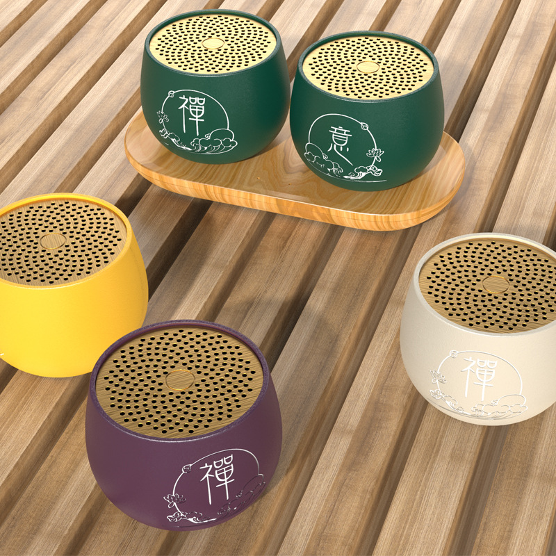 2022年新款禅意tws陶瓷音响 中国风高端礼品文创摆件蓝牙小音箱