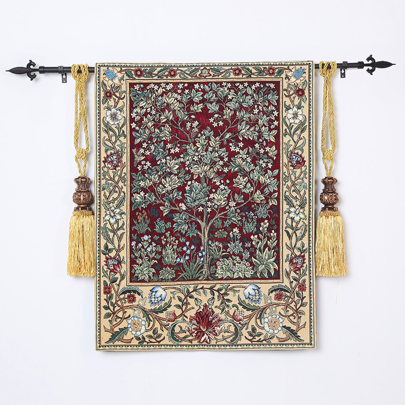 尼泊尔挂毯软装 印度软装壁毯 背景墙装饰布 咖啡厅客栈布艺装饰