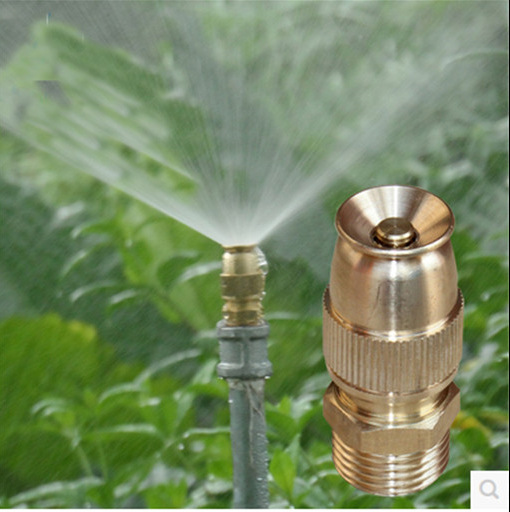 加厚4分全铜可调头喷头草坪喷灌园林自动喷洒水雾化降温喷头