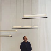 北欧岛台长条餐厅吊灯现代简约创意个性大气西班牙设计师餐桌灯具