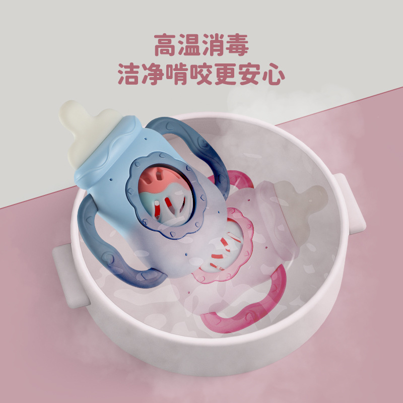 Shijiaxiao Factory Direct Sales Baby Toys Teether Rattle Can Be Boiled Early Childhood Education Baby Toys