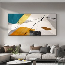 抽象线条现代简约客厅画沙发背景墙装饰画横幅艺术挂画抽象感壁画
