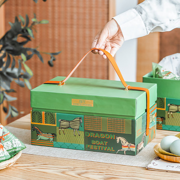 粽子礼盒包装盒端午节袋礼品盒空盒外手提打包高感硬盒级端午包装