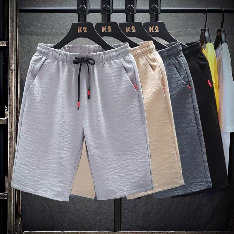 Men's Shorts Summer Wear Thin Korean Style Trendy Pirate Shorts Loose All-Match Sports Casual Five-Point Beach
