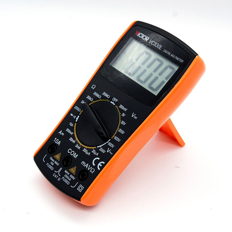 胜利仪器vc830l 数字万用表 手持万能表带蜂鸣功能 3位半