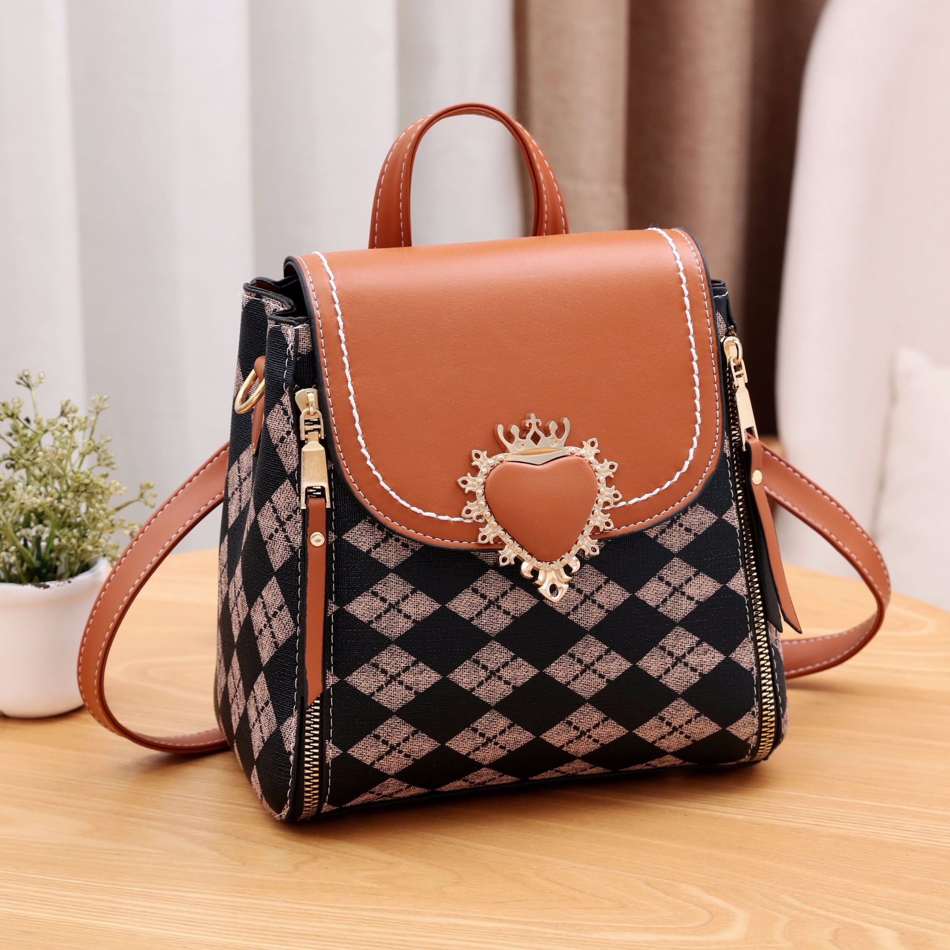 Manufacturer Mini Backpack Women's New Korean Style Fashion Casual and Multi-Purpose Small Backpack Shoulder Crossbody One Piece Dropshipping