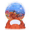 originality Printing crystal ball Thanksgiving three-dimensional Decoration Greeting cards turkey festival Blessing Leave a message desktop Decoration