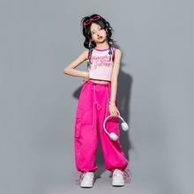 女童爵士舞走秀儿童演出表演服装小学生运动会队服街舞潮装hiphop