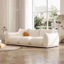 沙发客厅现代简约意式极简 沙发棉麻 布艺沙发小户型奶油风热销榜