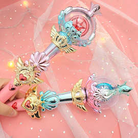 仙女棒魔法棒儿童公主小女孩发光女童钻石小魔仙权杖音乐发光玩具