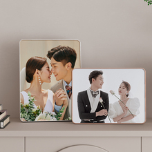 W3Tk定 制相框摆台照片制作打印婚纱照结婚照加全家福水晶相片做