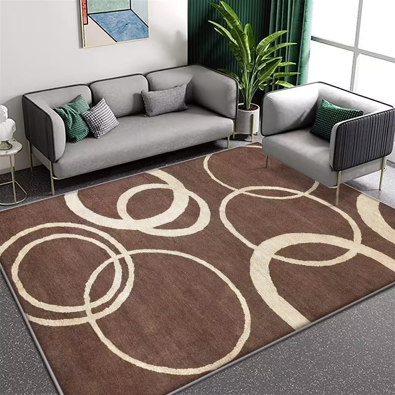 Cashmere-like Carpet Living Room Blanket Bedroom Coffee Table Bedside Mats Printed Bedside Blanket Soft Floor Mat