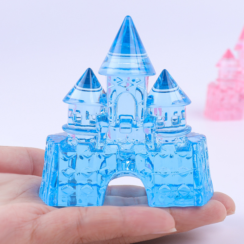 儿童玩具宝石水晶城堡钻石七彩色塑料亚克力女孩公主益智礼物宝藏