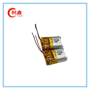 蓝牙耳机电池i9/i10/i12 纯钴电池501012-40mah 折角加锡出货