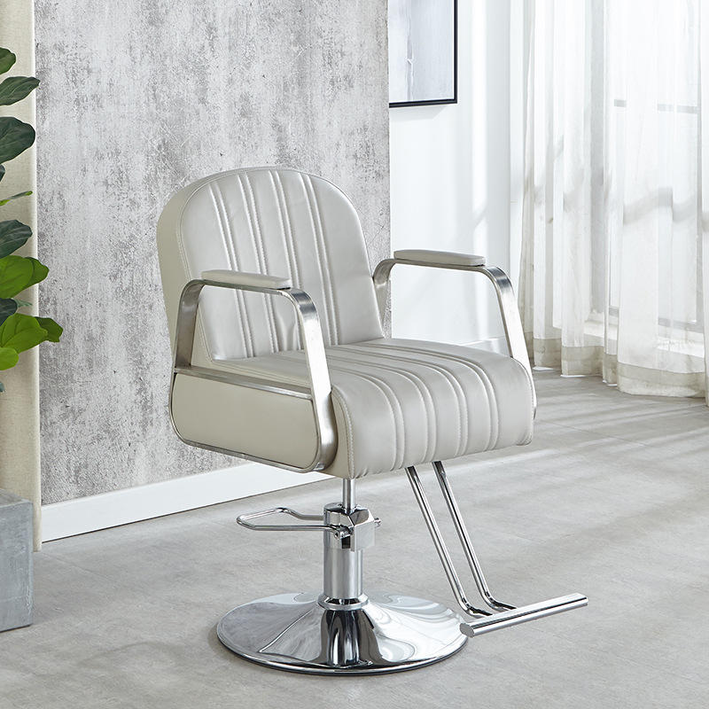 新款理发店椅子美发店椅子发廊网红椅剪发椅理容椅不锈钢转椅