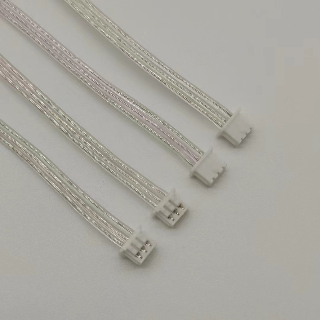 透明端子线 3P双头1.25 全透明金银透明1.5端子线2.0透明端子线