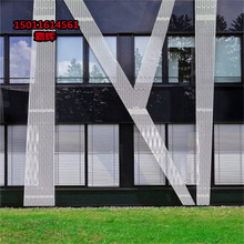 外墙艺术冲孔铝单板 氟碳烤漆包柱铝板 雨棚吊顶材料 颜色任意