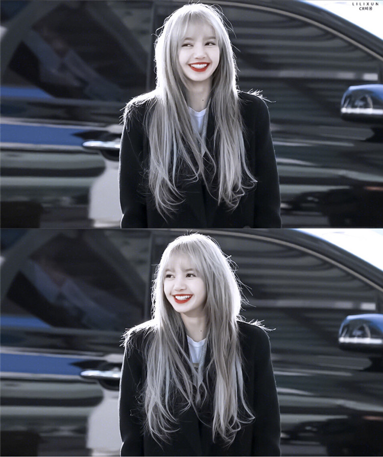 lisa同款假发女长直发自然逼真lolita网红修脸可爱长发