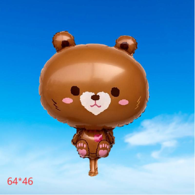 批发现货小熊狮子卡通可爱动物气球魔法熊天使猫气氛道具气球