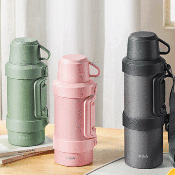 富光1.6l大容量保温壶304不锈钢旅行壶户外便携车载壶批发印字