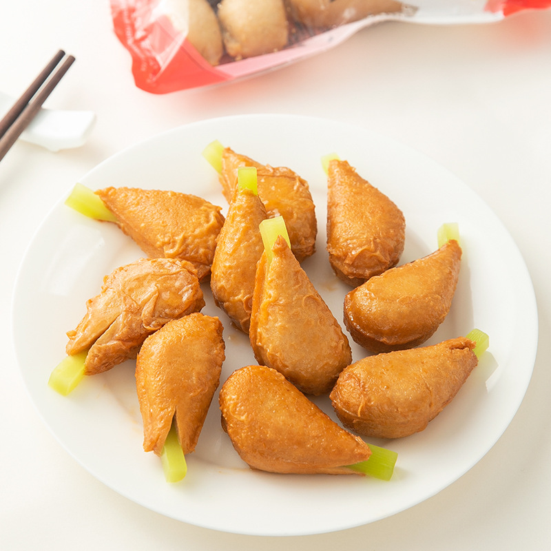 【齐善素食_素鸡腿_冷冻】齐善素食仿荤食品斋菜素肉人造肉食品