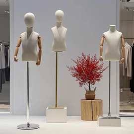 儿童模特道具半身男女小孩童装店陈列展示架带头人台童装模特架子