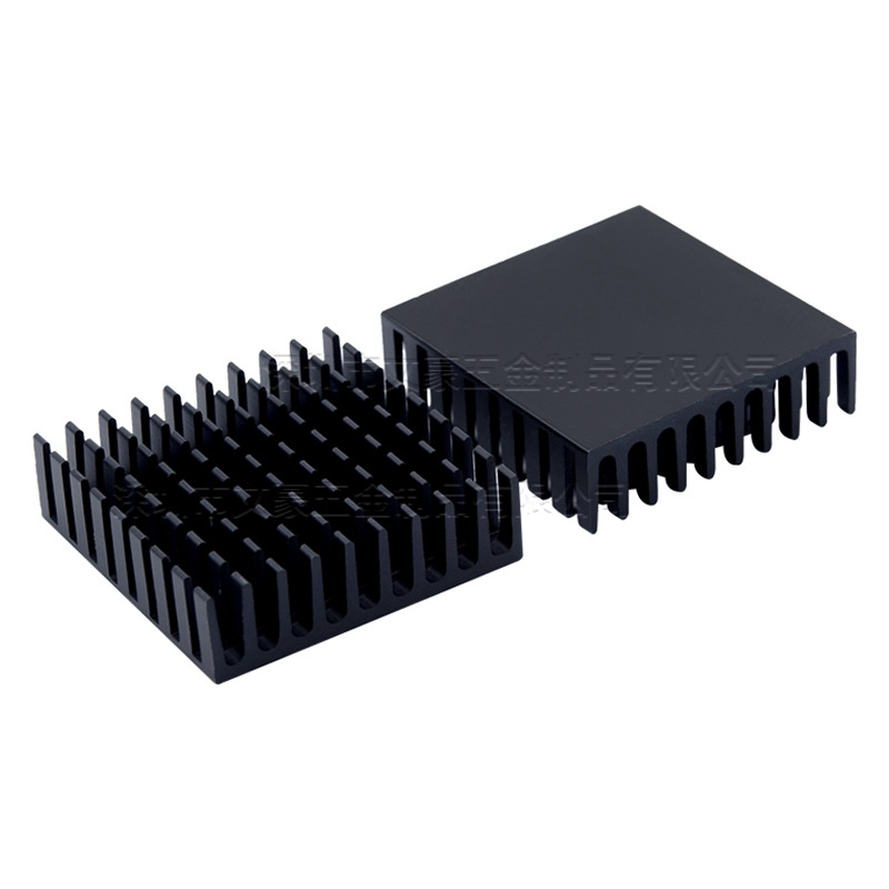 电子芯片散热片 南北桥散热器 铝型材散热块35*35*10mm diy散热器