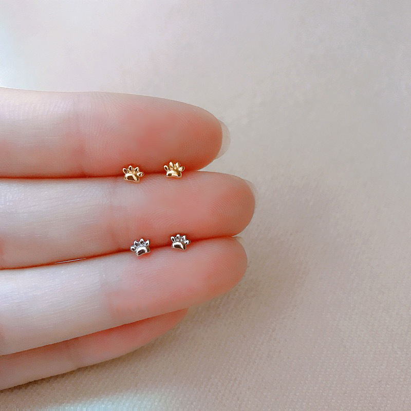 S925 Silver Stud Earrings for Female Students 2022 New Trendy Simple All-Match Small Design Ins Style Earrings Earrings