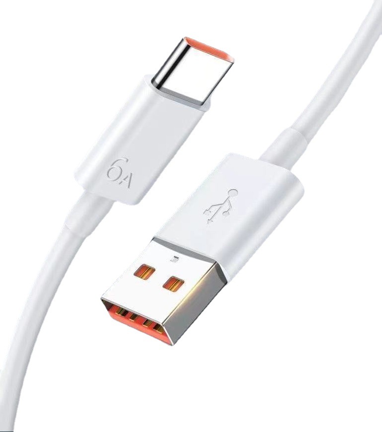 扁圆头type-c手机6a数据线适用于华为小米荣耀vivo超级快充66w