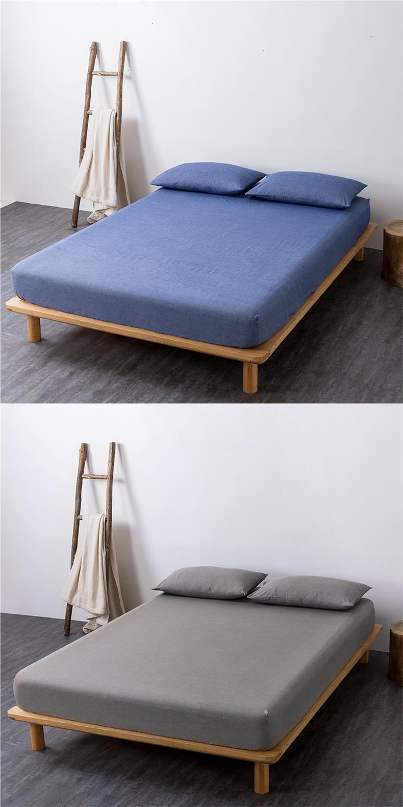 纯色水洗棉床笠单件良品学生宿舍单双人民宿纯棉床单床罩_义乌市馨晚