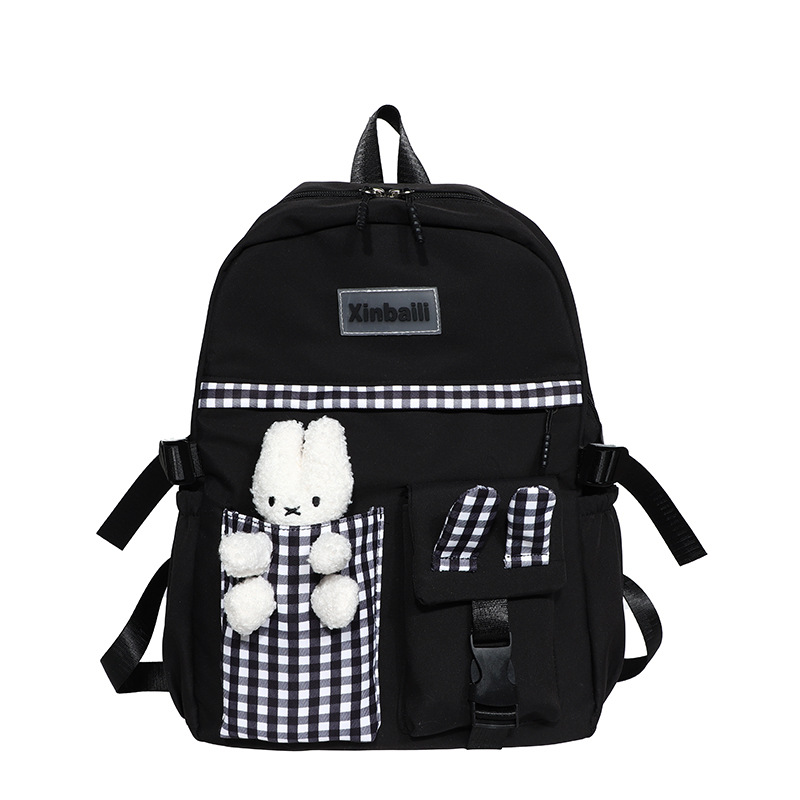 Autumn and Winter New Student Backpack Korean Style Cute Bear Japanese Campus Schoolbag Large Capacity Primary School Student Backpack Fashion