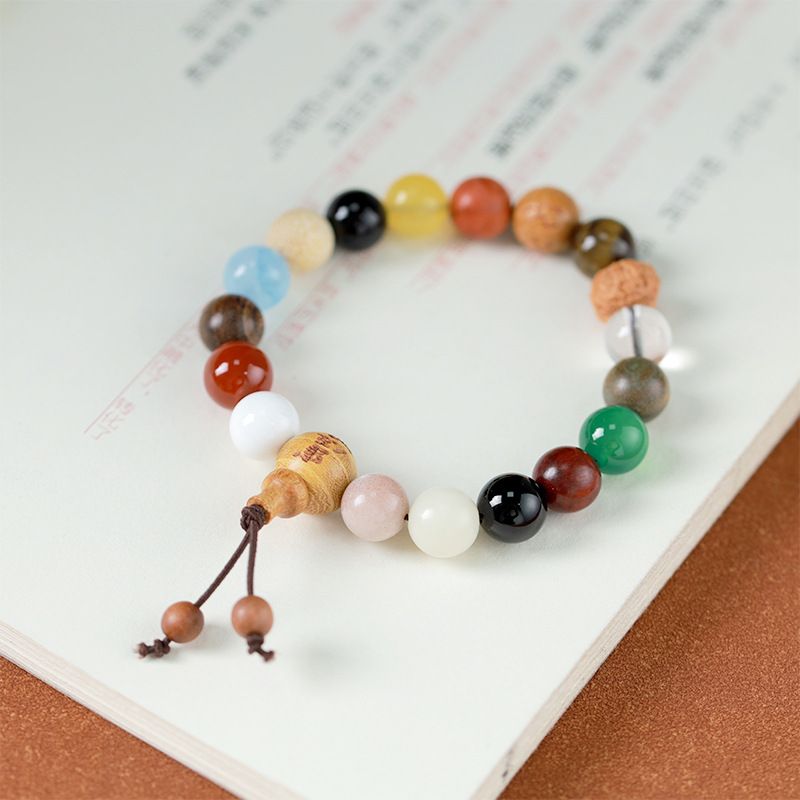 灵隐水晶款十八籽手串 菩提念珠文玩串珠 天然多宝手串 男女通用