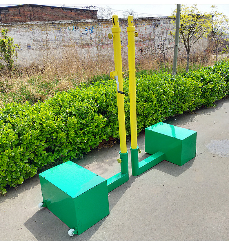 定制专业户外比赛标准排球柱便携式可移动排球架学校训练体育器材