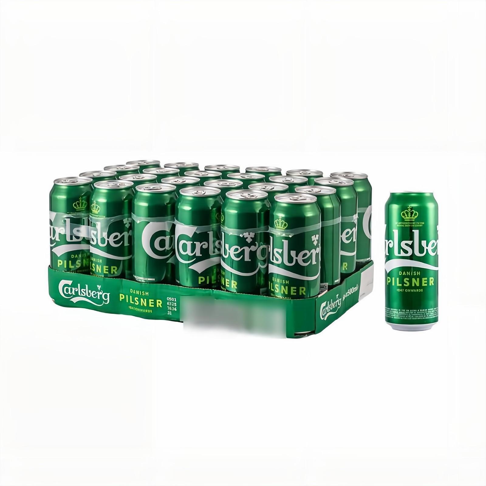 【进口】carlsberg/嘉士伯啤酒500ml*24瓶英国黄啤酒整箱清仓特价