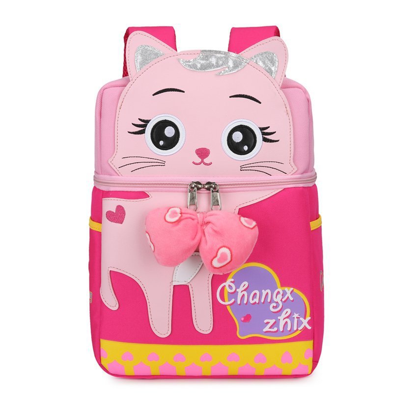 Schoolbag Children Kindergarten 3-5 Years Old Cute Trendy Anti-Lost Backpack Elementary School Bag Student Backpack Cartoon Bags