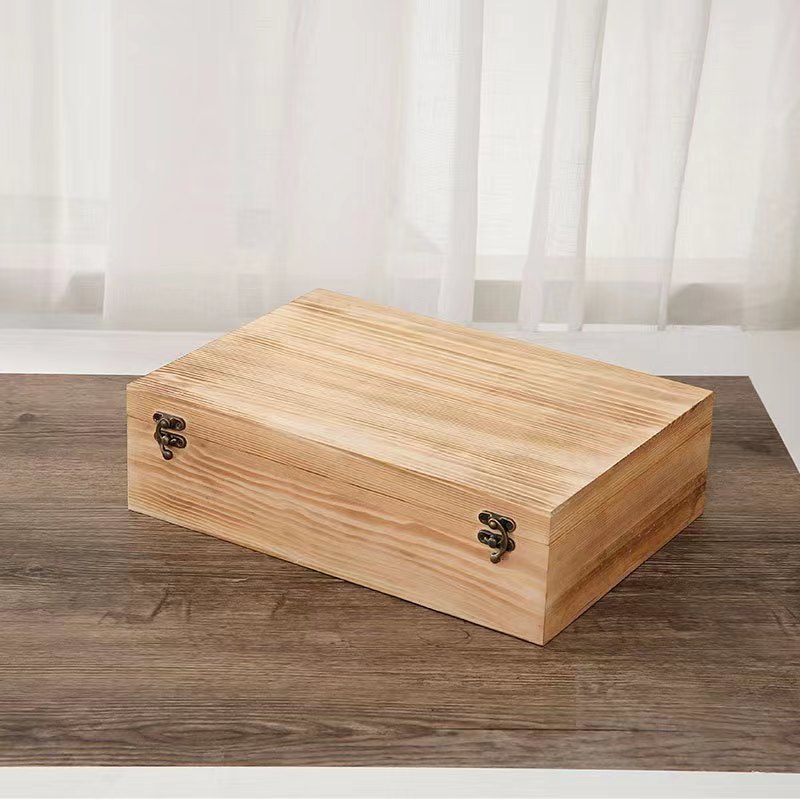 大号松木盒定 做 木盒定 制 长方形木盒收纳盒 翻盖木盒子-阿里巴巴