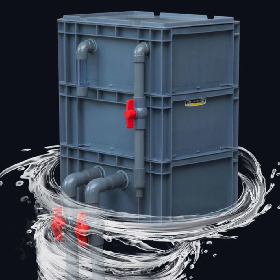 带孔过滤箱周转箱塑胶eu物流筐中转框收纳箱过滤盒diy过滤滴流