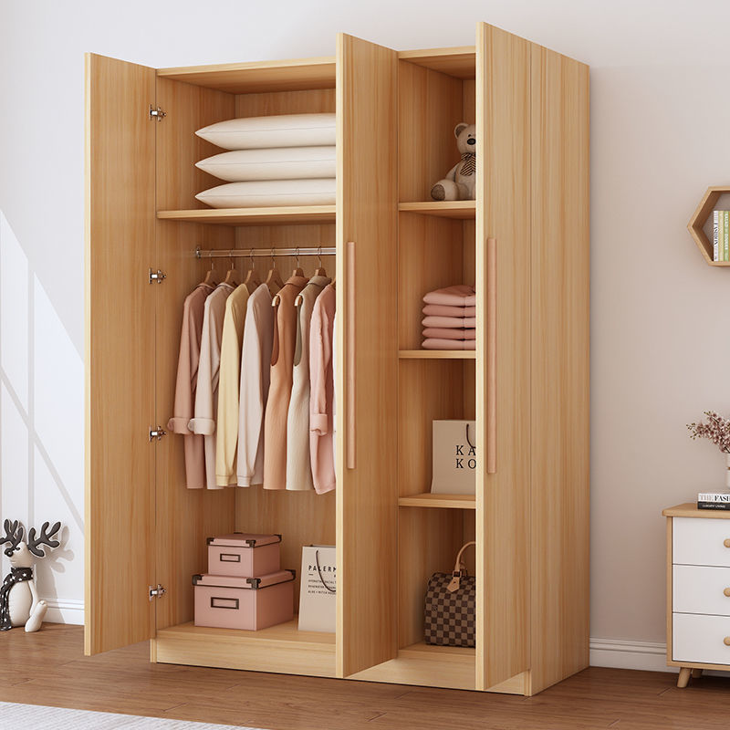包安装衣柜家用卧室收纳柜简易组装衣柜子分层收纳架出租房用衣橱