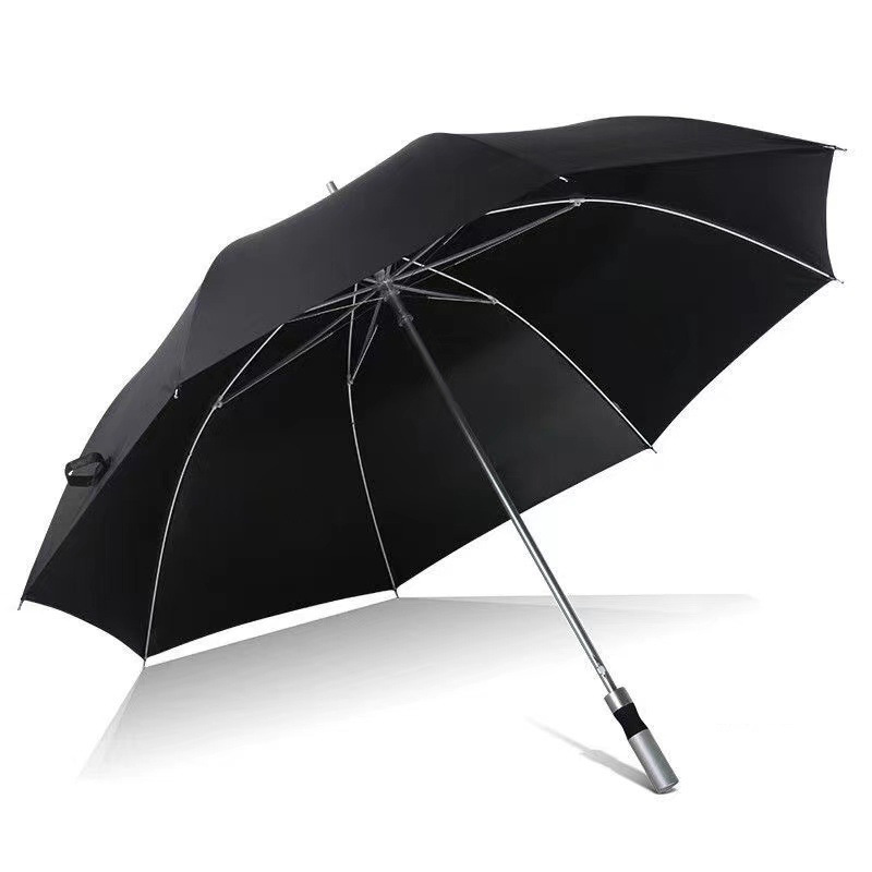 Large Golf Umbrella 27-Inch Ultra-Light Automatic Straight Rod Long Handle Umbrella Men's Commercial Gift Advertising Umbrella Wholesale