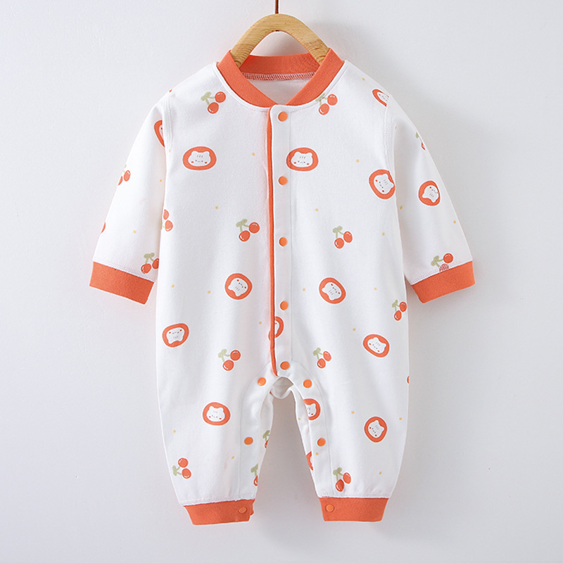 Baby Spring and Autumn Jumpsuit Baby New Spring Cotton Clothes Boys and Girls Newborn Baby Romper Romper Baby Clothes