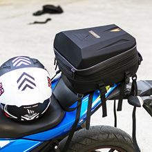 摩托车通用电动车后座包包摩旅骑行包大容量头盔包边包装备储物