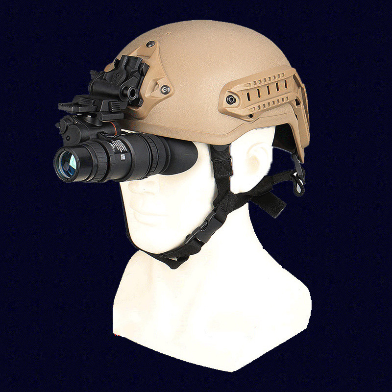 pvs-18美式单筒红外夜视仪军迷头戴头盔式高清夜视仪望远镜红外