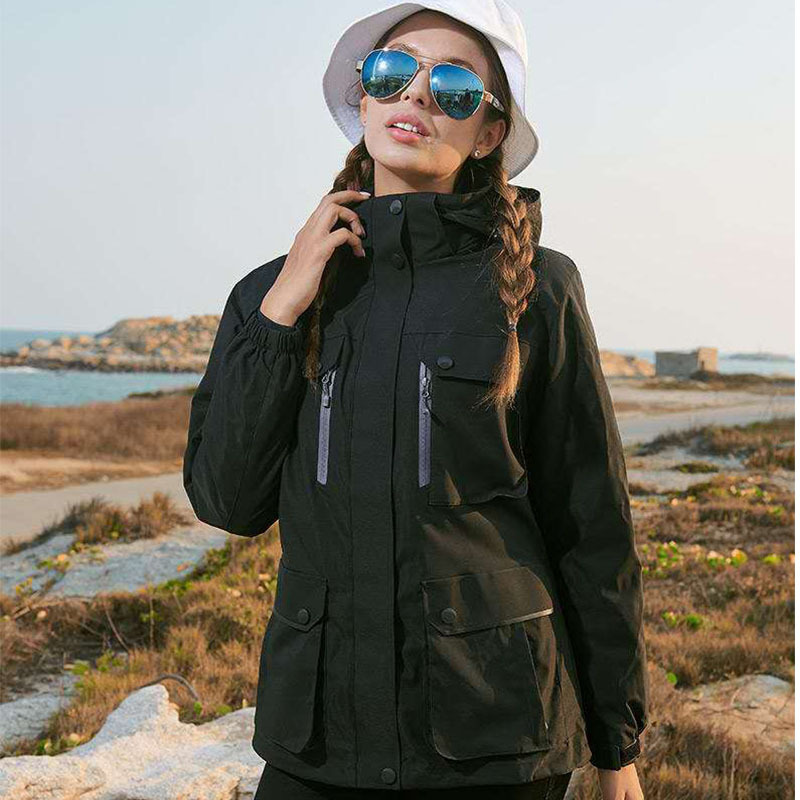 Factory Wholesale down Shell Jacket Three-in-One Windproof Rain-Proof Detachable down Jacket Shell Jacket Outdoor Coat