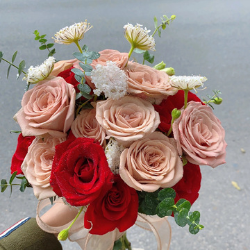 手捧花泥托手捧花束包装新娘结婚婚礼带花泥塑料花托花店花艺批发
